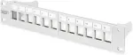 Digitus Patchpanel 1HE 10" 12-Port Modular grau