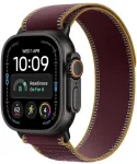 APPLE Watch Ultra 4 5G 49mm Black Ti, Burgundy Trail Loop - S/M