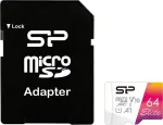 M&auml;lukaart Silicon Power MicroSD Card 64GB UHS-1 Elite/CL.10 ink.AdNEU