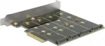 V&otilde;rgukaart DELOCK - Speichercontroller (RAID) - 4 Sender/Kanal - M.2 Card - 6 GBps - RAID 0, 1, 10 - PCIe x4