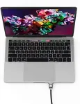 COMPULOCKS LEDGE LOCK ADAPTER FOR MACBOOK AIR 13IN M2-M4 KEYED LOCK SILVER