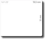 Seiko Precision SLP-ZIP WHITE LABEL 51X60MM 190 LAB/ROLL 1 ROLL/BOX