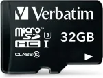 M&auml;lukaart VERBATIM SD MicroSD Card 32GB SDHC Pro Class 10 + Adapter retail