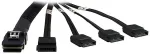 Inter-Tech Kabel SATA - SFF-8087 (gekreuzt)