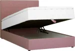 Home4you Kontinentaalvoodi LEVI 120x200cm, madratsiga, roosa, 123x210xH114,5cm