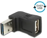 DELOCK Adapter EASY-USB 2.0-A Stecker > USB 2.0-A Buchse gewinkelt oben / unten