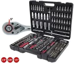 KS Tools 1/4 + 3/8 + 1/2 CHROMEplus Socket Set 195 pcs