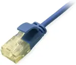 Equip Patchkabel Cat6A SlimFlex U/UTP 0.25m blau LSZH 2xRJ45 Polybeutel
