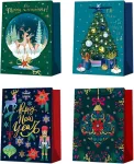 Home4you Kinkekott XMAS WISH M, 26x32x12cm, mix