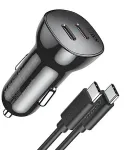 Noname Charger CHOETECH 2xUSB-C: 12-24V, 40W, QC3.0 + PD
