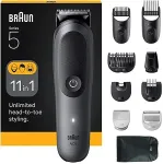 Braun AIO5560 hair trimmers/clipper Black, Grey 14 Lithium-Ion (Li-Ion)