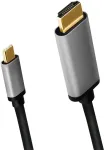 LOGILINK USB-C Kabel 3.2 Gen1, C/M zu HDMI/M, 4K, Alu 1,8 m