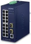 Planet Industrial 16-Port Managed Switch IGS-4215-16T2S