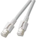 EFB-Elektronik EFB RJ45 Patchkabel Cat.6A S/FTP FRNC VC LED grau 5m