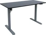 Home4you T&ouml;&ouml;laud ERGO LIGHT 1-mootoriga 120x60xH73-118cm, must/h&otilde;behall