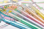 Colorino Marker , Glitter, 6tk, pastell