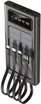 2GO Powerbank Solar 10000mAh mit LED Taschenlampe schwarz