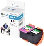 Tooner G&G XL-Patrone Multipack kompatibel mit HP 62XL BK + COL