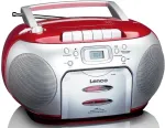 Raadio LENCO CD- kassetim&auml;ngijaga SCD420RD, punane