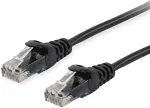 Equip Patchkabel Cat6A U/UTP 2xRJ45 0.25m schwarz LSZH Polybeutel