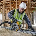 DeWALT | 18V XR Brushless 184 mm Rail Compatible Circular Saw | DCS572N-XJ | 1010 W