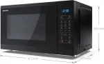 Mikrolaineahi SHARP Classic series Mikrob&oslash;lgeovn med grill Fritst&aring;ende 900W 25liter Sort