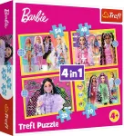 Trefl BARBIE Puslede komplekt 4 in 1