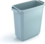 DURABLE Pr&uuml;gikast DURABIN&reg; 60L, hall, ristk&uuml;likukujuline (kaas eraldi ostetav)