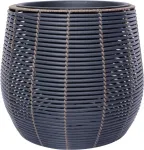 Home4you Lillepott WICKER D45xH40cm, must/pruun