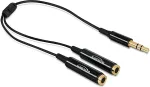 DeLOCK Kabel Audio Splitter Klinkenstecker 3,5 mm 3 Pin 2 x Klinkenbuchse 3,5 mm