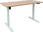 Home4you T&ouml;&ouml;laud ERGO LIGHT 1-mootoriga 120x60xH73-118cm, tamm/valge