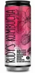 Rudy's Kombucha Karastusjook RUDY'S, Kombucha, Raspberry & Basil, 330ml, purk