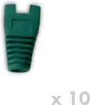 DATACOM RJ45 protection with cutout GREEN (10pcs)