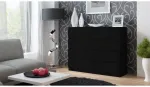 TOP E SHOP Topeshop M8 120 CZERŃ chest of drawers