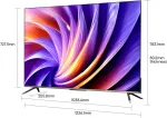 Teler DREAME Vivid QLED TV Q100 165.1 cm (65") 4K Ultra HD Smart TV Wi-Fi Black 350 cd/m&sup2;