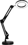 Fellowes Platinet PDLD11 LED table lamp Magnify 10W dimmable with magnifying glass, black