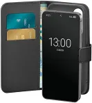Puro Wallet Stand mobile phone case 17 cm (6.7") Wallet case Black