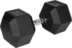 Rebel Rubberized cast iron dumbbell HEX 37.5 kg ACTIVE