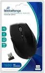 Hiir MEDIARANGE Maus Highline optisch 5 Tasten schnurlos black