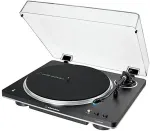 Audio-technica Audio Technica AT-LP70XBTBS (schwarz/silber, Integrierter Phono-Vorverstrker, Bluetooth, Vollautomat, Riemenantrieb)