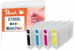 Tooner Peach tindikassett Epson No.755XL MultiPack must, ts&uuml;aan, magenta, kollane taaskasutatud