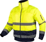 NEO TOOLS Kurtka robocza ostrzegawcza 3w1, ocieplana, ż&oacute;łto-granatowa, rozmiar XXL