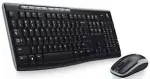 Klaviatuur Logitech Wireless Keyboard+Mouse MK270 black retail