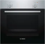 Ahi Bosch | Oven | HBF010BR1S | 66 L | A | Multifunctional | Manual | Knobs | Height 59.5 cm | Width 59.4 cm | Stainless steel