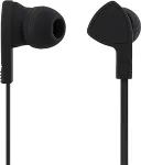 Streetz in-ear headset, 1-button remote, 3.5mm, microphone, black