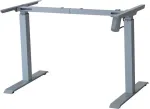 Sun-flex B&uuml;roolaua raam &reg;DESKFRAME II, reguleeritava k&otilde;rgusega 70-117 cm, h&otilde;be/hall