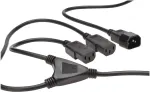 Digitus Y-Netzanschlusskabel, 1,7m, schwarz