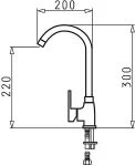 PYRAMIS Bello Duo Kitchen mixer 090927138 Granite, silver/black dotted