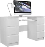 TOP E SHOP Topeshop KUBA BIEL MAT computer desk valge