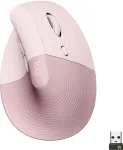 Hiir Logitech Lift, Mouse (pink, Logi Bolt, Bluetooth, Windows/macOS/iPadOS)